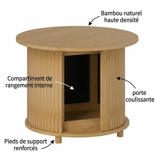 Table basse en bois CUBBY