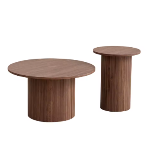 Duo de tables basses gigognes rondes