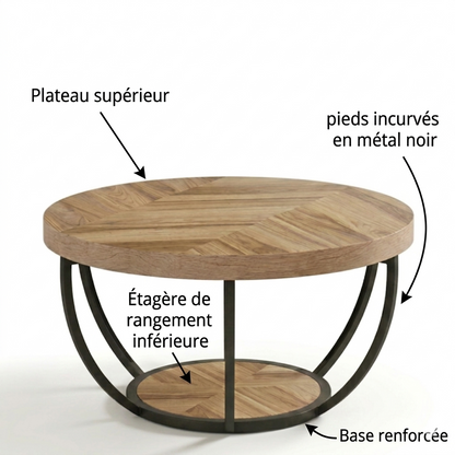 Table basse en bois VECTEUR