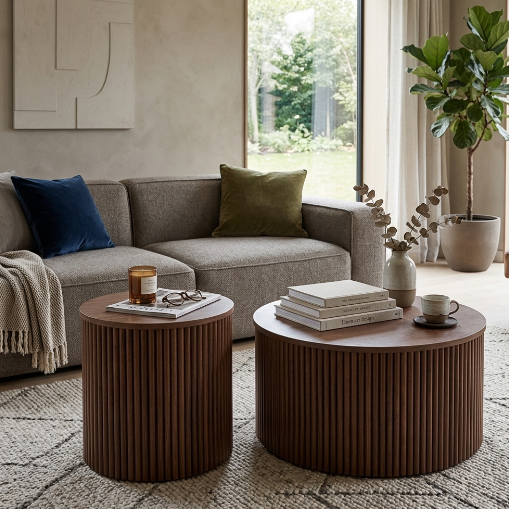 Table basse en bois ACCORD RAINURE