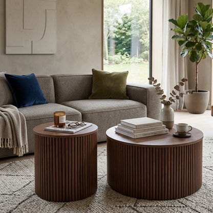 Table basse en bois ACCORD RAINURE