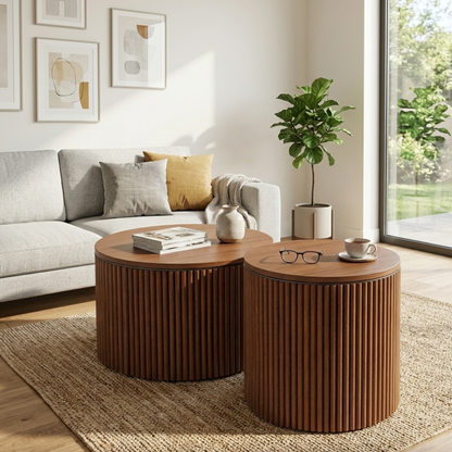 Table basse en bois ACCORD RAINURE