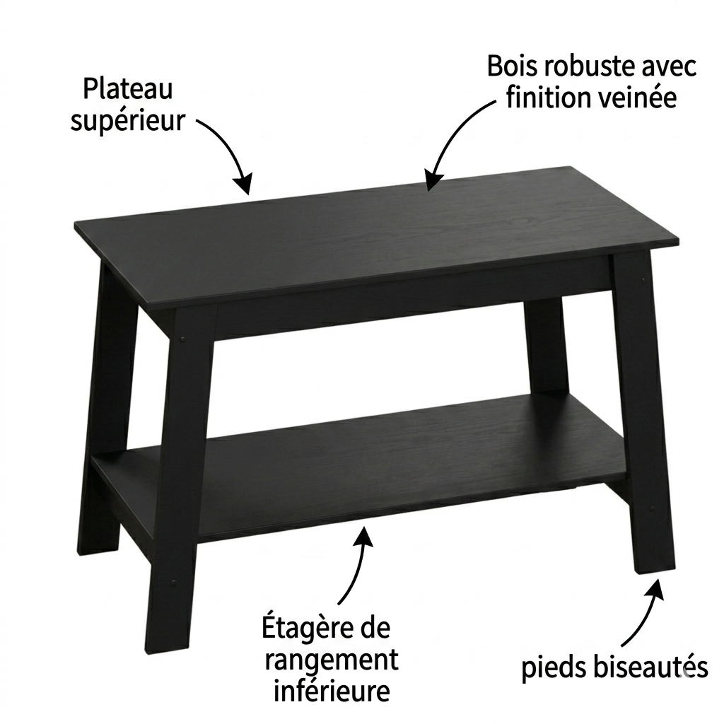 Table basse en bois ONYX
