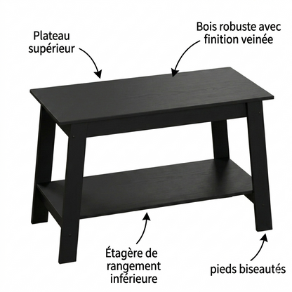 Table basse en bois ONYX