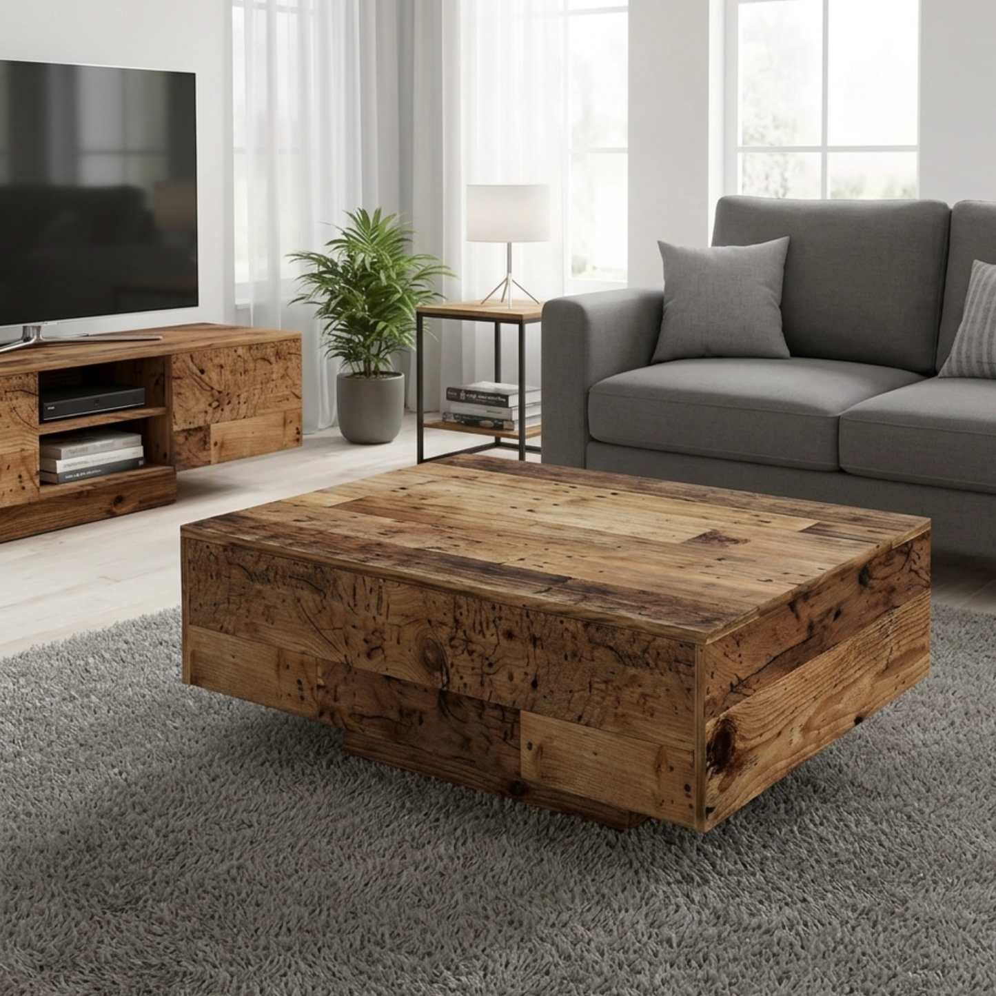 Table basse en bois ÉCORCE