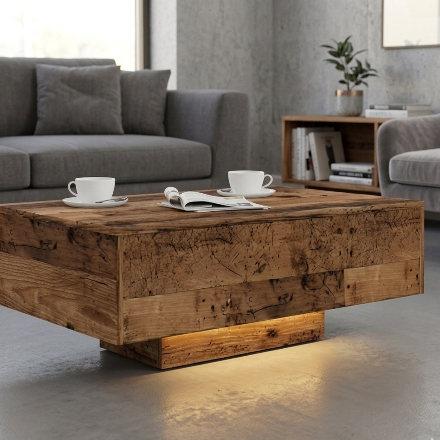 Table basse en bois ÉCORCE