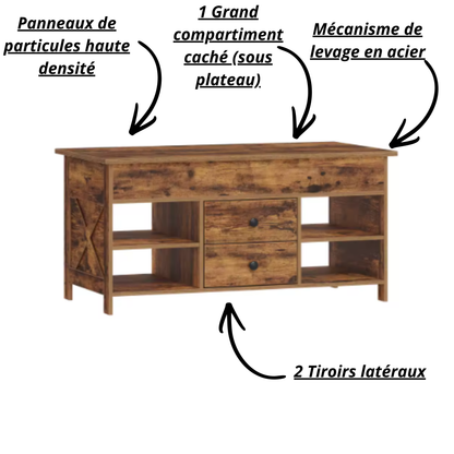 Table basse en bois DAKOTA
